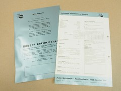 2 Brochures Zettelmeyer Static Tricycle Roller Type M from 1965