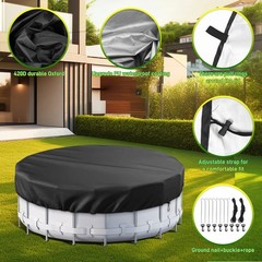 21 Ft round Pool Cover Swimming Pool Cover for above UV resistant Tear resistant