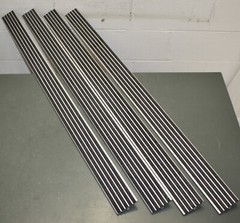 (4) Wooster Concrete Stair Nosing Step Tread 231BF-4, 48″ x 3″ x 1/4″, Aluminum