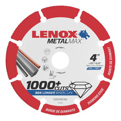 1972920 Lenox Tools LENOX DIAM CUTOFF WHEEL AG 4″ X 5/8″