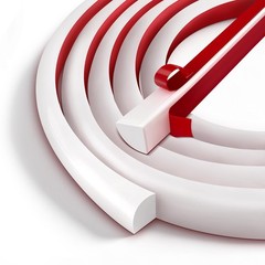 Yiyao Flexible Quarter Round Molding Bendable Molding Trim 0.5 Inchw X 40 Feetl