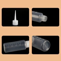 5PCS 40/100ml Plastic Clear Tip Applicator Bottle Squeeze Empty Bottle