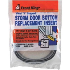 (12)- Thermwell 1/2″ X 37″ STORM DOOR BOTTOM SEAL T-shape Replace