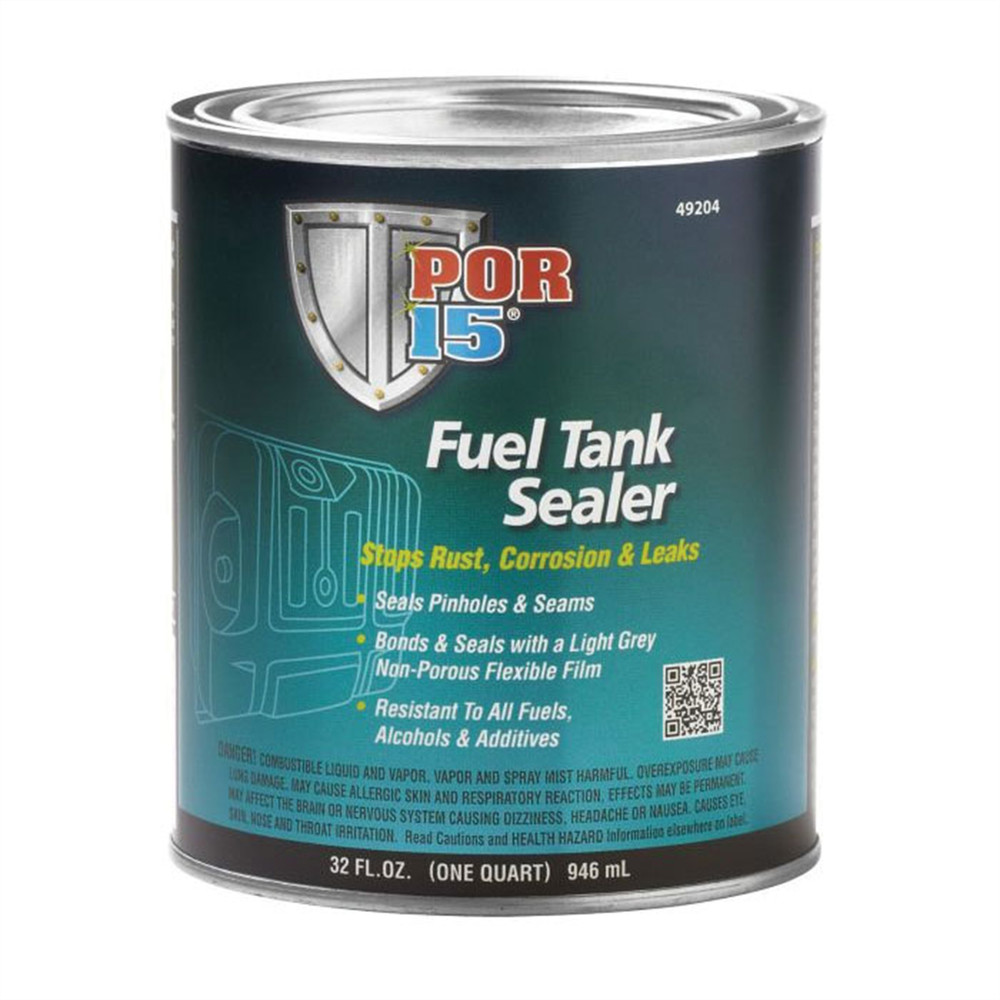 POR-15 INC 49204 Fuel Tank Sealer, 1 qt Can, Semi-Transparent Silver, 250 to 45
