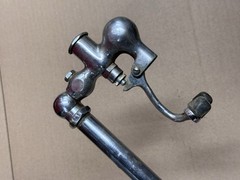 2 Vtg Glass Filler Faucet Push Back Water Station Bar Cafe Restaurant