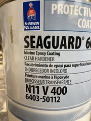 Sherwin Williams Seaguard 6000/6001 Marine Epoxy Clear Hardener Part B/ N11 V400