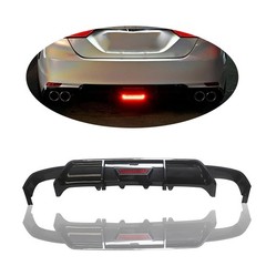 Carbon Fiber Rear Lip Diffuser LED Light Toyota Camry SE XSE Hybrid 2018-2022
