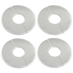 Cionyce 4 Pcs Wall Split Flange, Stainless Steel Round 22mm, Silver