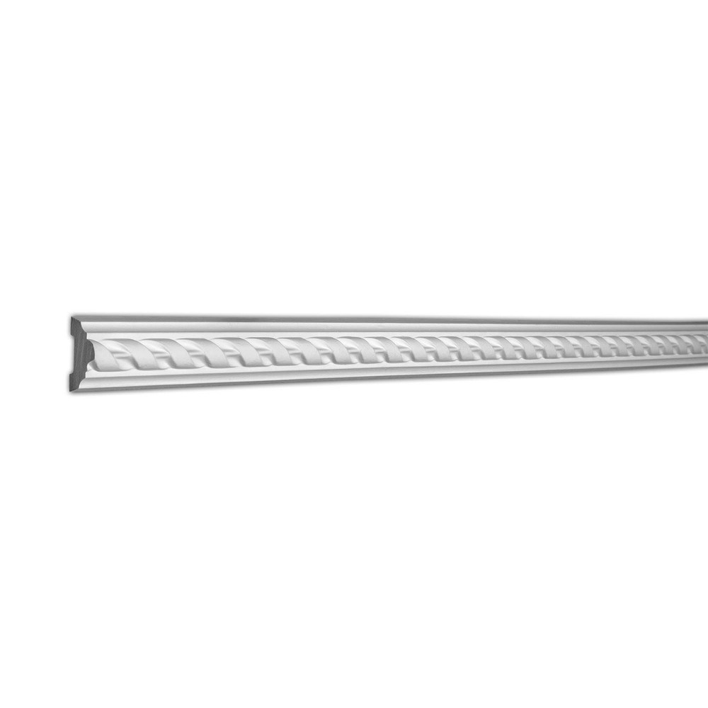 1-5/8in H x 3/4in Proj, Primed White Polymer Panel Moulding, 94-1/2in Long Pro