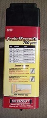 Milescraft 5200 PocketScrewKit 700-Piece T20 Pocket Hole Screw Set – NEW SEALED