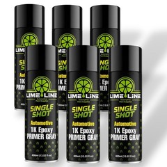 LiME LiNE 1K Epoxy Primer Aerosol Spray Paint – Bare Metal Adhesion – Pack of 6