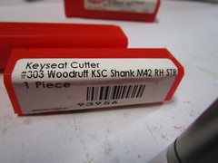 #303 3/8 Cobalt 8 Teeth RH Straight Cut Keyseat Milling Cutters