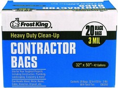 CB3250 Boxed Heavy Duty Contractor Clean, 32″ x 50″ x 3 mil, 32x50x3 Inch Pac…