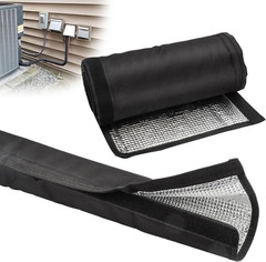 3-Layer AC Pipe Insulation Cover 72 x 10.2 Inch Copper Line Insulation Sleeve