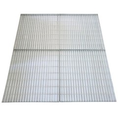 1 Piece 2.6ft*2.6ft Silver Gray Carbon Steel Grille Plate Load-Bearing 3 tons