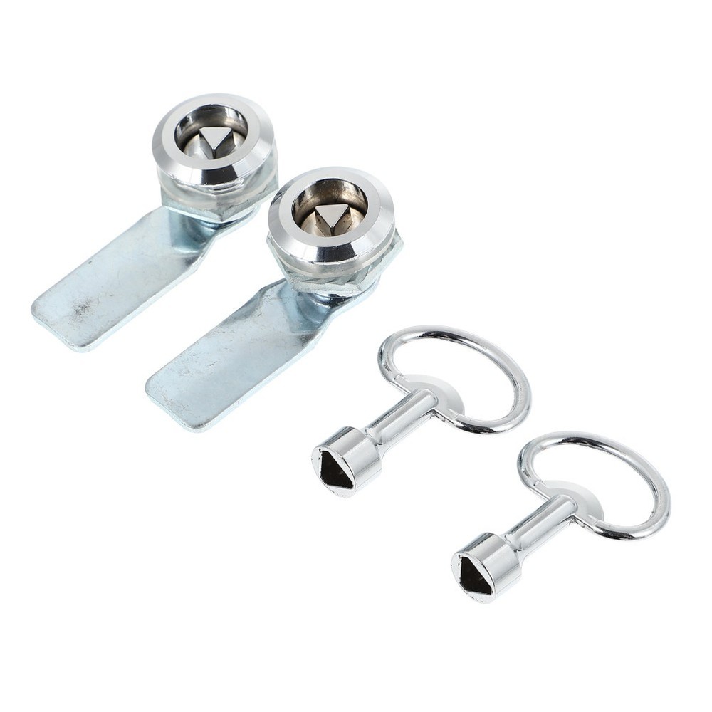 2 Pieces Cupboard Box Lock Heavy Duty Triangle Electric Cabinet Filing