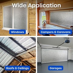 Reflective Window Insulation 48in x 20ft, Silver Folded – 5m x 60cm (2 Pack)