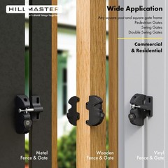 Key Lockable 2 Way Gate Latch,Key Operates on Both Sides of Gate,2 Sided Gate…