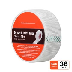 Uimoso 36 Pcs 147.64ft x 1.97in Fiberglass Mesh Tape Adhesive Covering Mesh Tool
