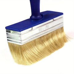 2Pc Heavy Duty Paint Brushes w/ Blue Handle – Applicator for Floors, Walls, Wood