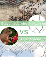 vensovo Garden Poultry Black Chicken Wire – 16.5 inch x 13.1 Ft,