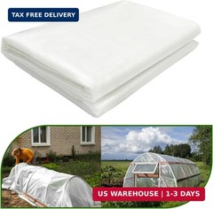 6 mil Greenhouse Plastic Sheeting, Clear Greenhouse Film, UV Resistant Thickened