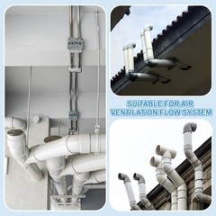 10″ to 4″ Duct Reducer PVC Pipe Increaser Adapter” Ducting Airflow Tube