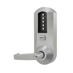 Kaba Simplex 5000 Cylindrical Keyless Entry Lock (Silver Chrome) Commercial