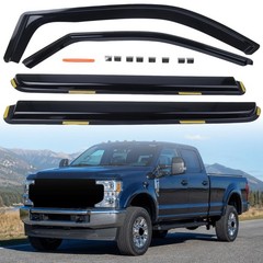 4Pcs Window Vent Visors Rain Guard for Ford F-250-550 Super Crew 2017-2022 Shade