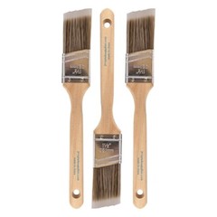 3-Pack – 1.5″ Angle Brushes for All Latex and Oil Paints & Stains