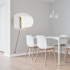 Train2 Art Wall Baseboard Molding Trim8-Pack Of 48 X 3.15 In White High Impact