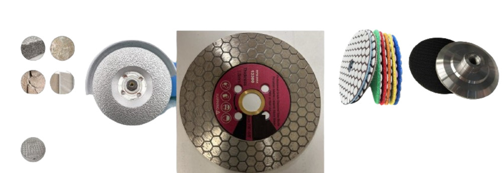 5″ Diamond Tool Kit Cutting Grinding Disc Polishing Pads Angle Grinder