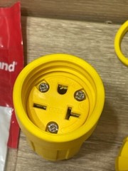 Legrand 14W48 And 15W48 Locking Watertight Connectors 20A 250V 5 Of Each