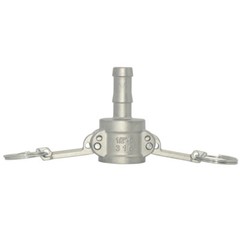 1/2″ – 4″ Type C Camlock Female Coupler – Hose Barb Stainless Steel 304 Fitting