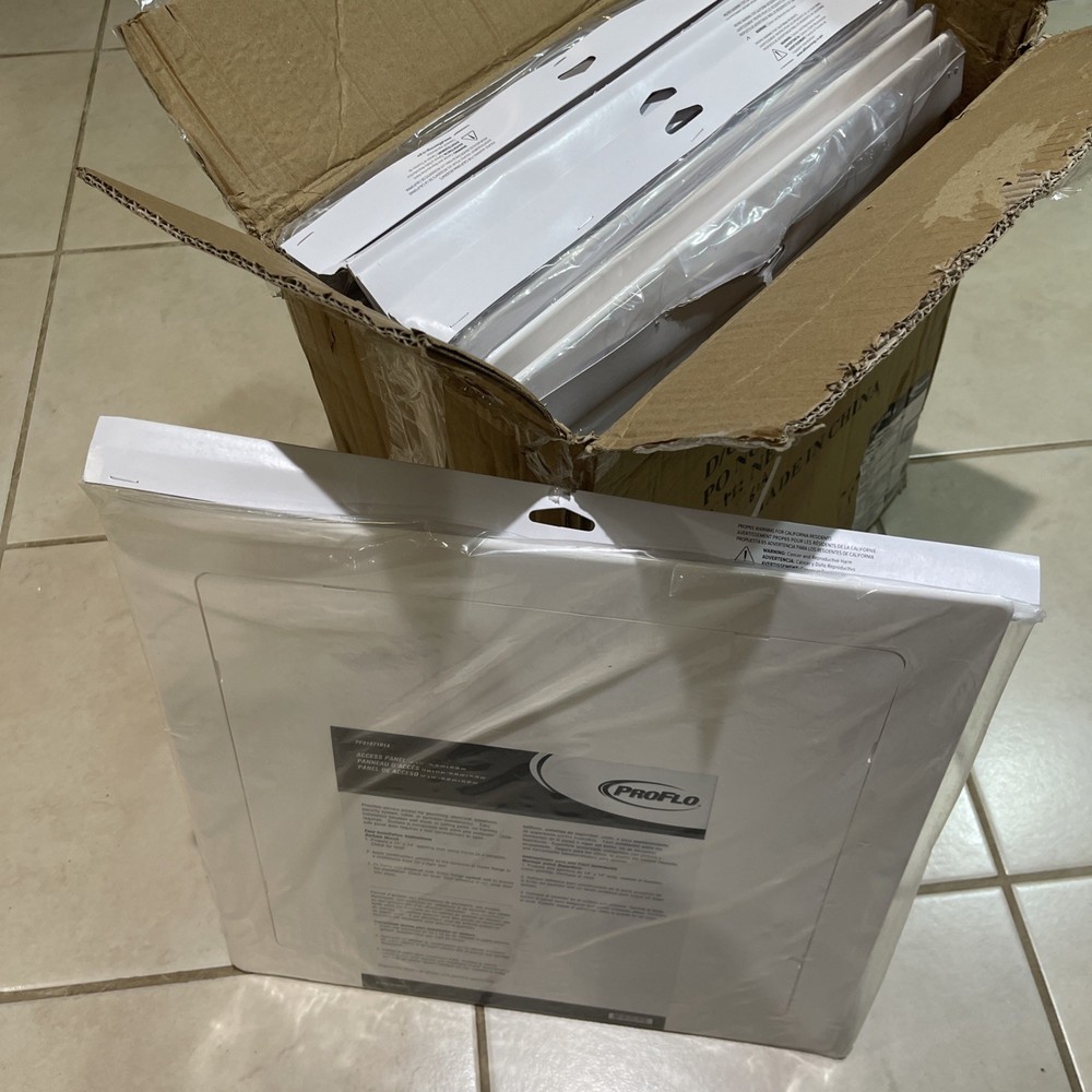 Qty 10 New PROFLO Plastic Access Panel 14″ X 14″ PF91071014 for Drywall