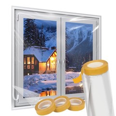 Augblinds Window 62” × 393”(for 10 windows of 3′ x 5′), ‎Crystal Clear