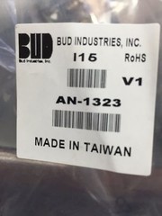 BUD Aluminum NEMA 4 Enclosure 11-5/64″ L x 6-19/64″ W x 3-35/64″ H P/N # AN-1323