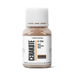 CERAKOTE F-SERIES M17 COYOTE TAN (4 oz) F-114T – Fast Curing, (Part B) Included