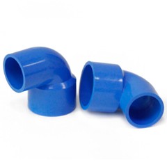 PVC 90° Elbow Reducing Pipe Fitting Reducer Socket Coupling I.D. 20mm-75mm Blue