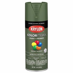 Krylon K05566007 COLORmaxx Spray Paint 12 Ounce (Pack of 1), Italian Olive