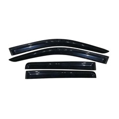 Window Visors Rain Guard Deflectors Front Rear Smoke Tinted Acrylic Slim Gloss