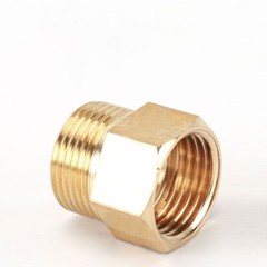 1 Pcs M22 x 1.5mm Brass Pipe Fitting Internal and External Threads Adapter