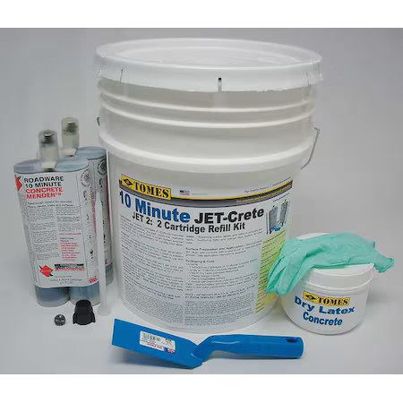 Je Tomes Jet-2 Concrete Repair Compound, Pail, Gray, Jet-2