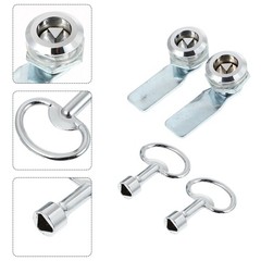 3 Count Distribution Cabinet Lock Tool Box Locks Multipurpose Triangle Sturdy