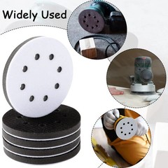 10PCS 5″ Hook & Loop Interface Sponge Pads 8 Hole for DA Orbital Sander Buffer