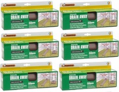 (6) ea Thermwell DE46BR 46″ Brown Roll Out Roll Up Automatic Downspout Extenders