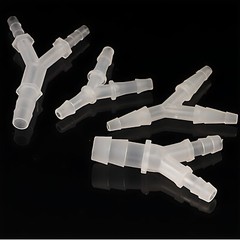 Y Piece Pipe Hose Connector Plastic Barbed Joiner Tubing Splitter 3 Way Reducer