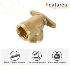 2Pack 90 Degree Drop Ear Elbow PT1/2 Inch Female x PT1/2 Inch Female