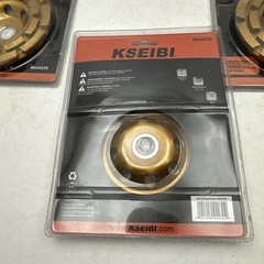 Lot Of 6 Kseibi 4.5″ Diamond Cup Wheel, Double Row Segmented, Smooth Concrete