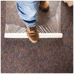 SURFACE SHIELDS CS36200 Carpet Protection,36 In. x 200 Ft.,Clear 22DM40